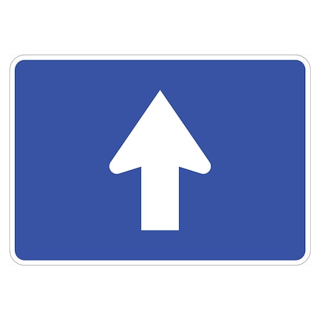 Sign Solutions Usa 15 in Height, 21 in Width, Aluminum, Horizontal Rectangle DUS08DWT2115M6-3INT